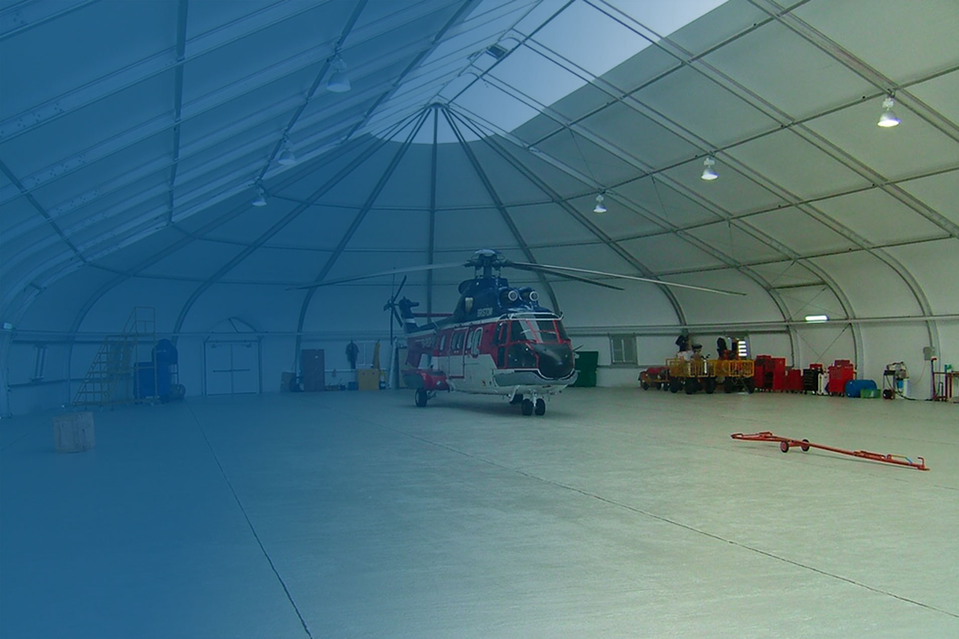 inside hanger